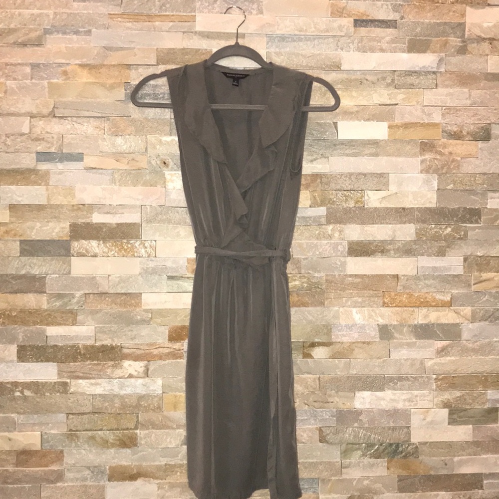 Olive green summer dress